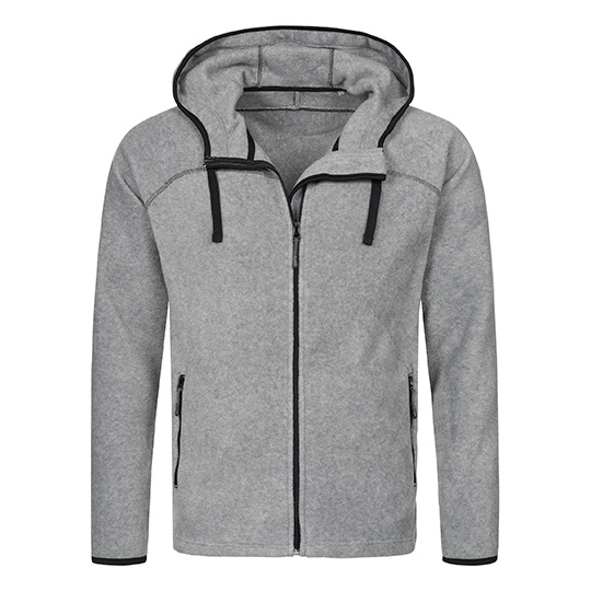 Bluza Power Fleece z kapturem - Grey Heather
