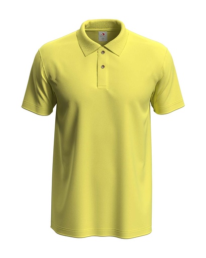 Koszulka Polo Klasyczna Bawelniana S510 - Yellow