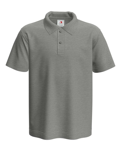 Dziecięce klasyczne polo S510K - Grey Heather