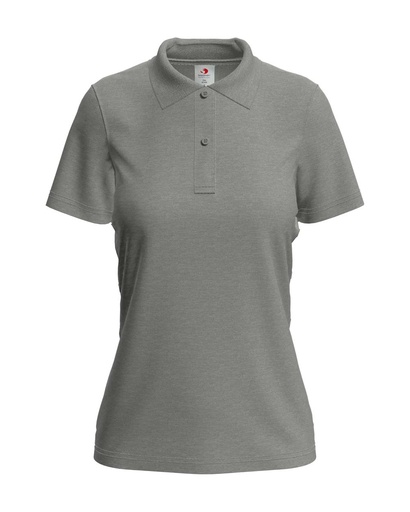 Damska koszulka polo klasyczna S519 - Grey Heather