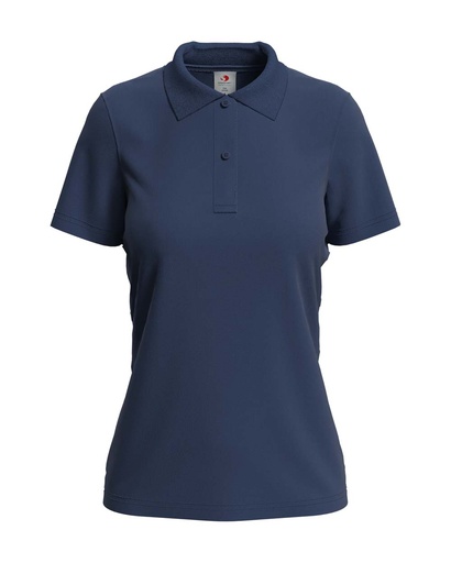 Damska koszulka polo klasyczna S519 - Navy Blue