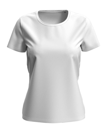 T-shirt Damski Klasyczny S7600 - White