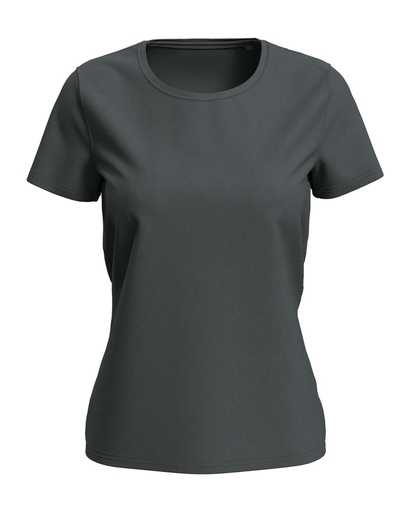 Damski T-shirt z krótkim rękawem S7600 - Slate Grey (Solid)