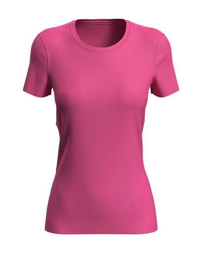 Koszulka Damska Sportowa Odprowadzająca Wilgoć S8100 - Sweet Pink