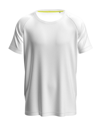 Koszulka Sportowa Raglanowa Odprowadzajaca Wilgoc S8410 - White