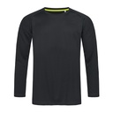 Bluzka z siateczki z długim raglanowym rękawem - Black Opal