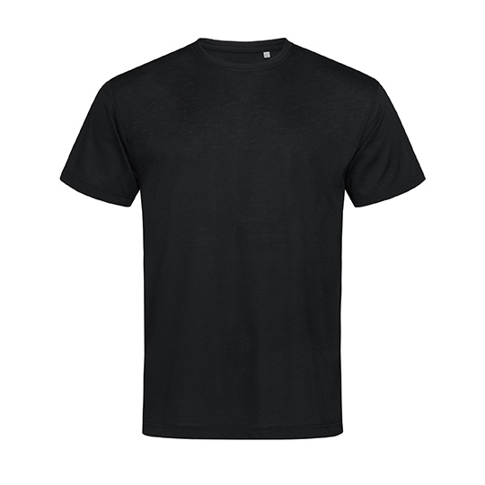 Koszulka Regular z Miękkiej Tkaniny - Black Opal