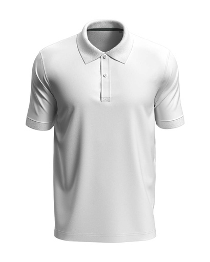 Koszulka polo męska regular S9050 - White