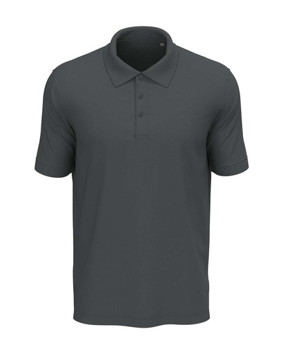 Polo męskie klasyczne z krótkim rękawem S9060 - Slate Grey (Solid)