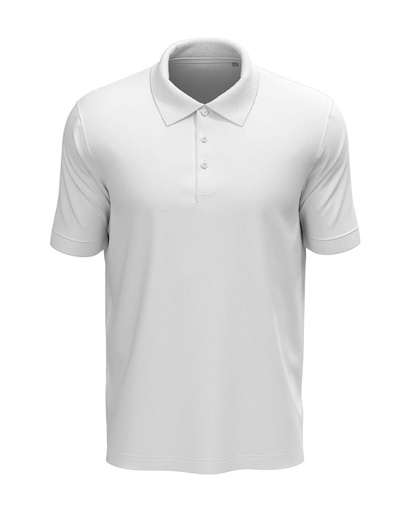 Koszulka Polo Meska Klasyczna Bawelniana S9060 - White