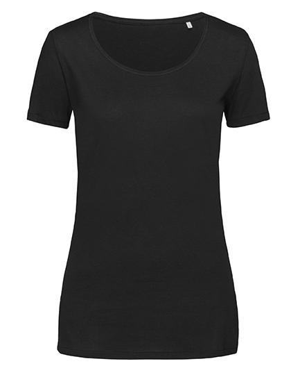 Damska koszulka Finest Cotton-T - Black Opal