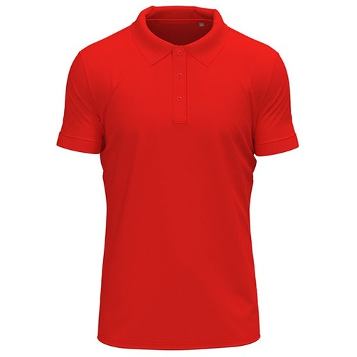 Koszulka Polo Meska Stretch S9640 - Scarlet Red