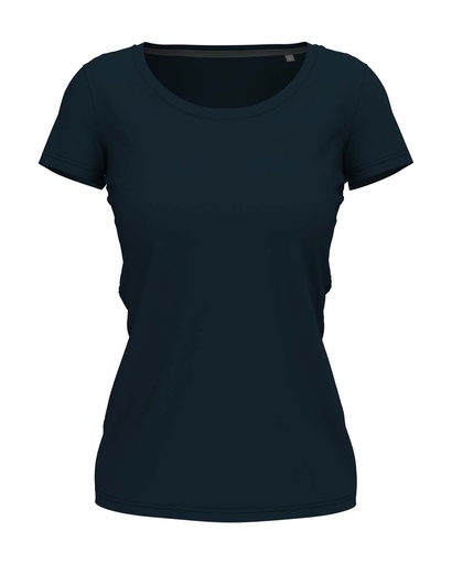T-shirt damski slim S9700 - Marina Blue