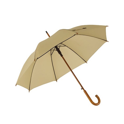 Parasol automatyczny z drewnianą rączką SC31 - Beige