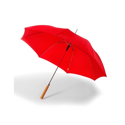 Parasol automatyczny z drewnianą rączką SC4064 - Red