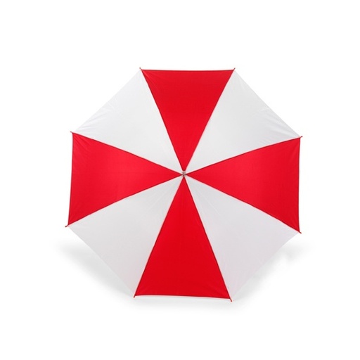 [SC4141-1000165269] Parasol automatyczny z drewnianą rączką SC4141 - Red & White