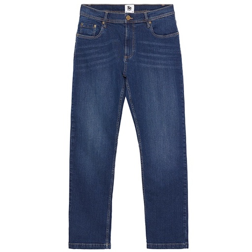 Jeansy proste męskie SD001 - Dark Blue Wash