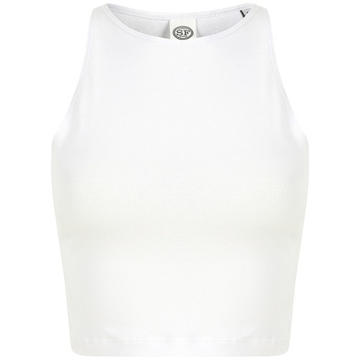 Krótki top bez rękawów SF106 - White