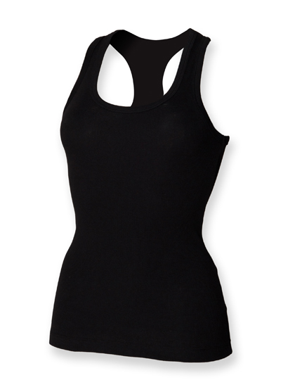 Damski tank top Stretch - Black