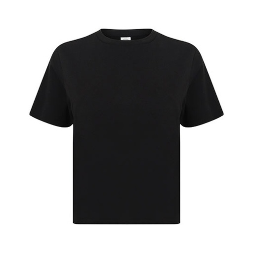Damski T-shirt Krótki Oversize SF237 - Black