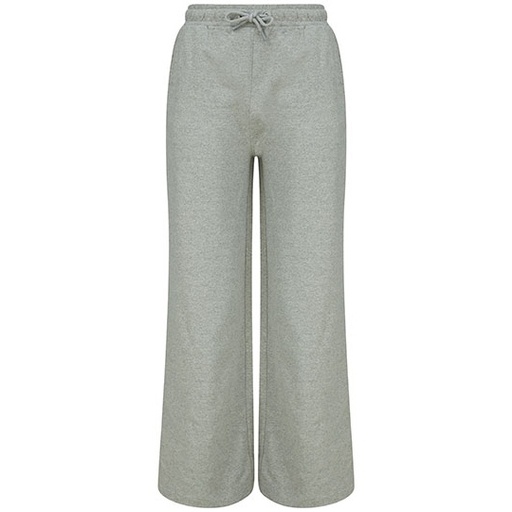 Damskie dresowe spodnie z szeroką nogawką SF431 - Heather Grey