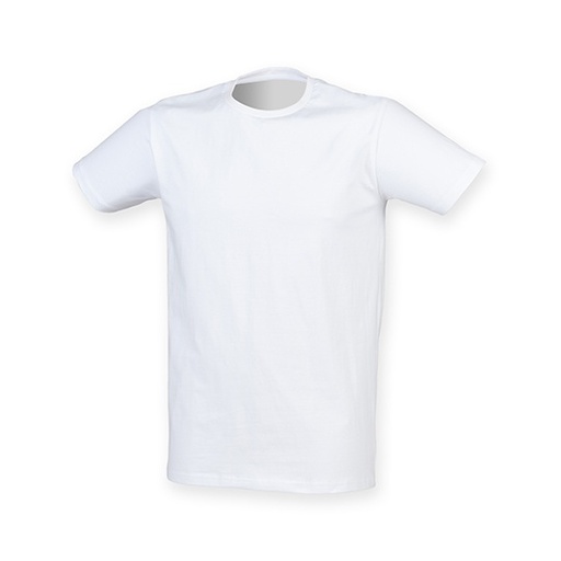 Męski T-shirt Slim Fit SFM121 - White