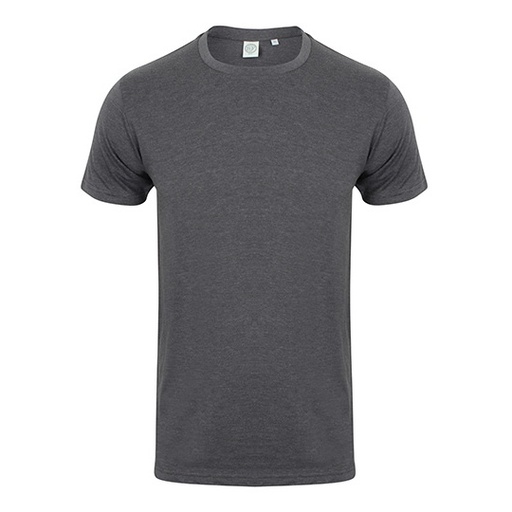 Meski T-shirt Slim Fit SFM121 - Heather Charcoal