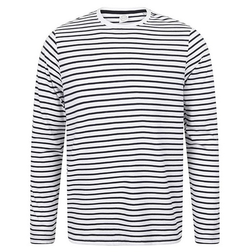 Koszulka Unisex Regularna Bawelniana SFM204 - White & Oxford Navy
