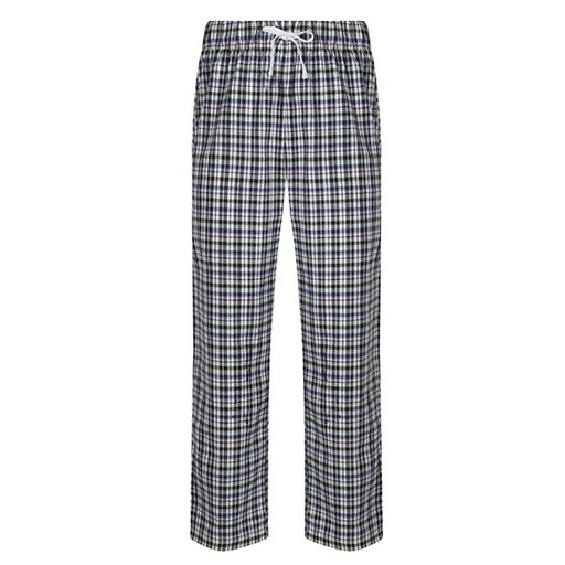 Spodnie Meskie Luzne Flanelowe SFM83 - White-Multi Check