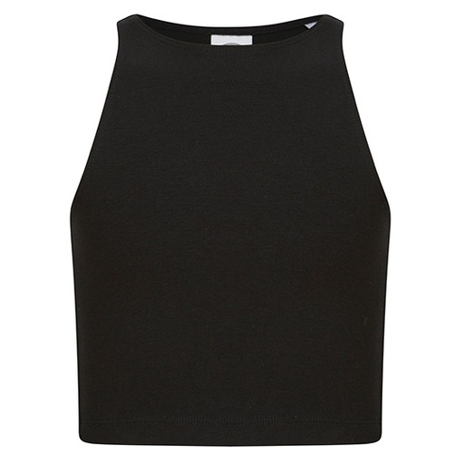 Dziecięcy top cropped SM106 - Black