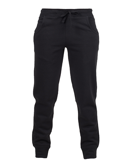 Dziecięce spodnie jogger Slim ze ściągaczami - Black