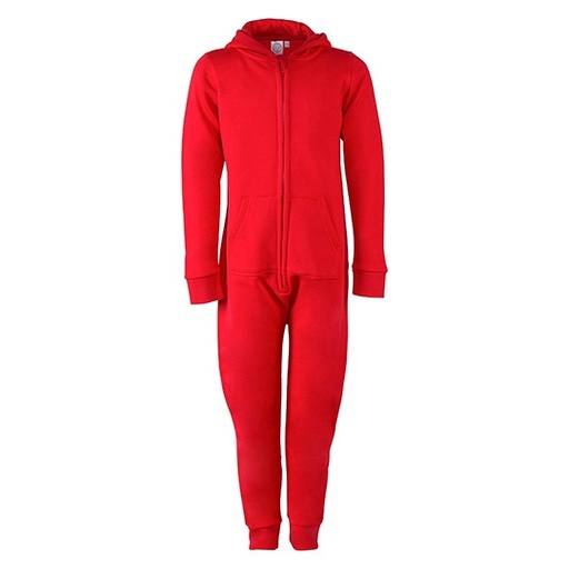 Kombinezon Dzieciecy Slim Z Kapturem Polar Czesany SM470 - Bright Red