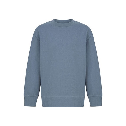 Bluza Dziecieca Oversize Bawelna Poliester Regenerowana SM530 - Stone Blue