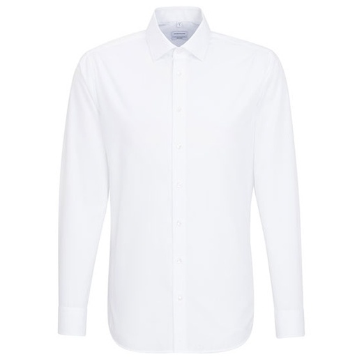 Koszula męska dopasowana z długim rękawem SN021000 - White