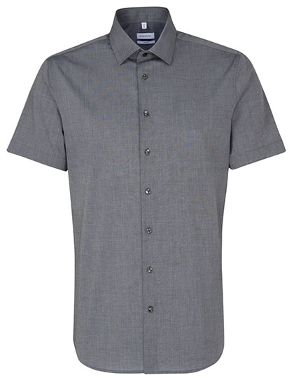Męska koszula Shaped Fit z krótkim rękawem - Anthracite