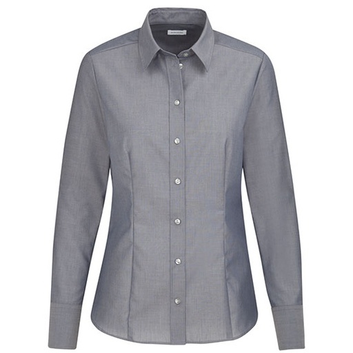 Damska bluzka klasyczna z długim rękawem SN080604 - Anthracite