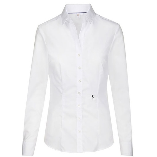 Bluzka damska slim fit z długim rękawem SN080613 - White