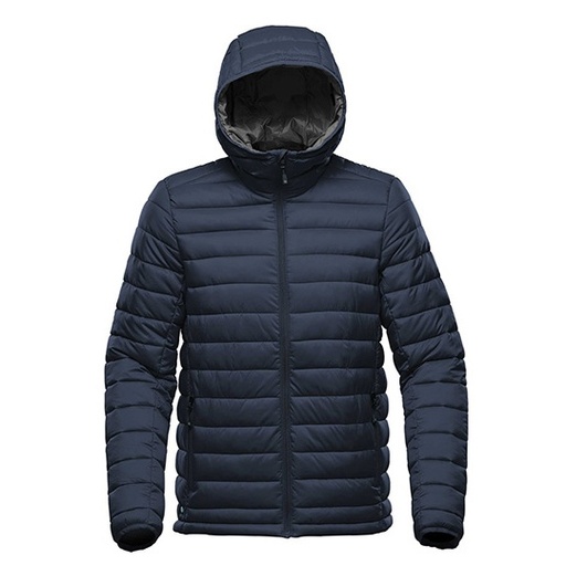 Kurtka Męska Termiczna z Kapturem ST121 - Navy & Graphite