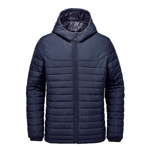 Męska pikowana bluza z kapturem ST125 - Navy