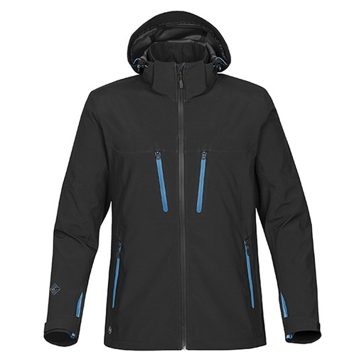 Kurtka Męska Softshell Wodoodporna ST83 - Black & Electric Blue