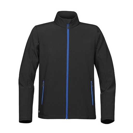 Męska kurtka softshell ST88 - Black & Azure Blue