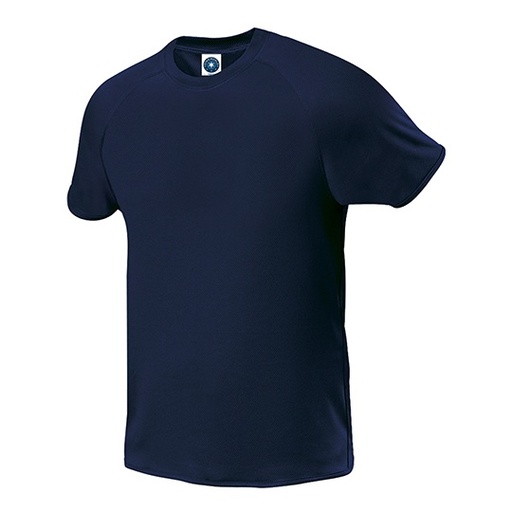 Męski T-shirt Sportowy z Raglanowym Rękawem SW300 - Navy Blue