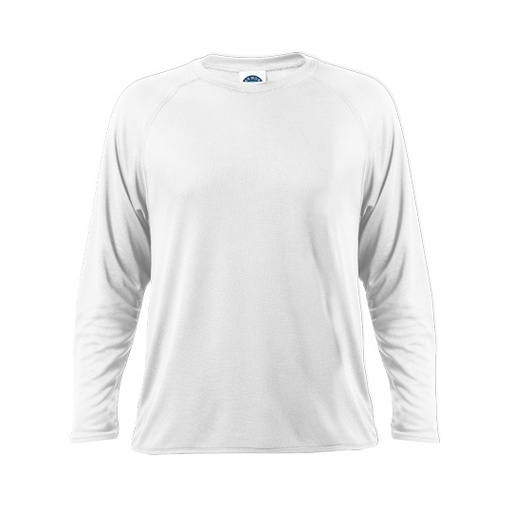 Koszulka sportowa z dlugim raglanowym rekawem SW300LS - White