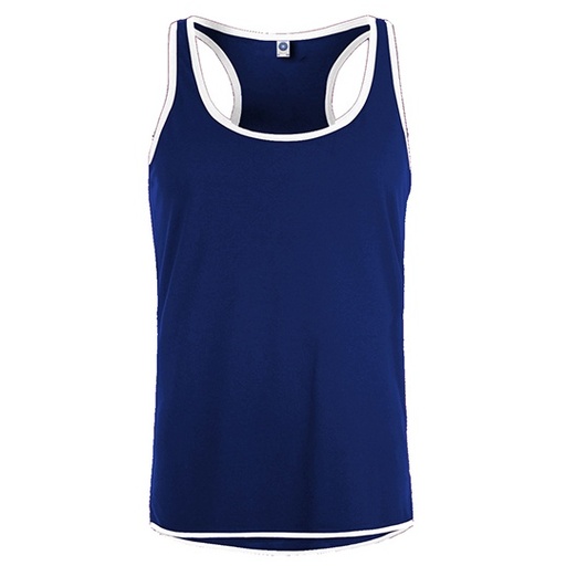 Męska kontrastowa kamizelka sportowa SW305 - Deep Royal & White