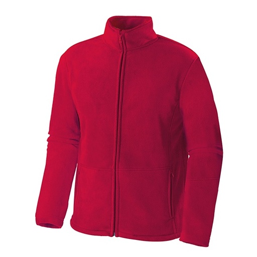 Męska bluza polarowa na zamek SW700 - Bright Red