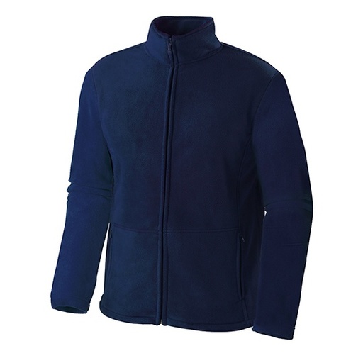 Męska bluza polarowa na zamek SW700 - Navy Blue