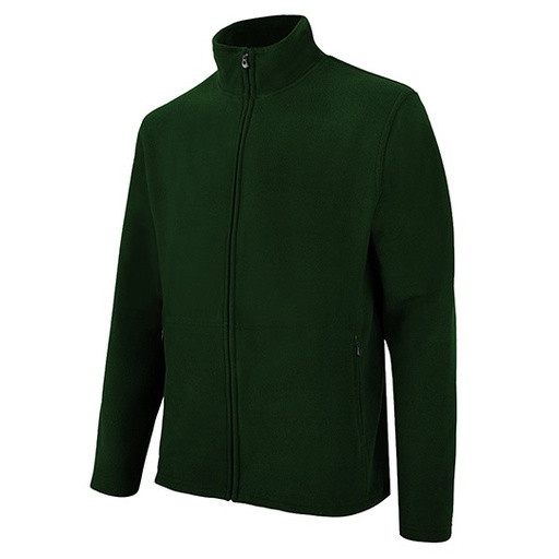 Męska bluza polarowa na zamek SW700 - Bottle Green