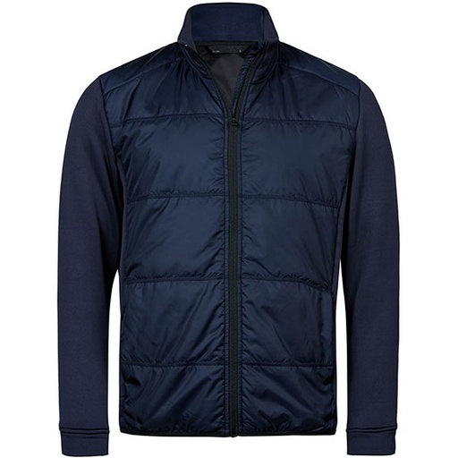 Kurtka Hybrydowa Slim Poliester Elastan TJ09110 - Navy & Navy