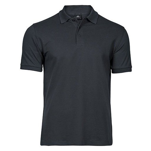 Męskie Polo Slim TJ1405 - Dark Grey (Solid)