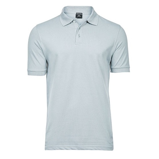 Polo Męskie Slim Organiczna Bawełna Elastan TJ1405 - Ice Blue